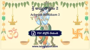 Achyuta Ashtakam 2 – శ్రీ అచ్యుతాష్టకం 2
