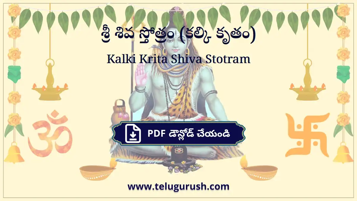 Kalki Krita Shiva Stotram – శ్రీ శివ స్తోత్రం (కల్కి కృతం)