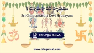Sri Chinnamastha Devi Hrudayam – శ్రీ ఛిన్నమస్తా దేవీ హృదయం
