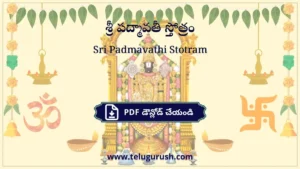 Sri Padmavathi Stotram – శ్రీ పద్మావతీ స్తోత్రం