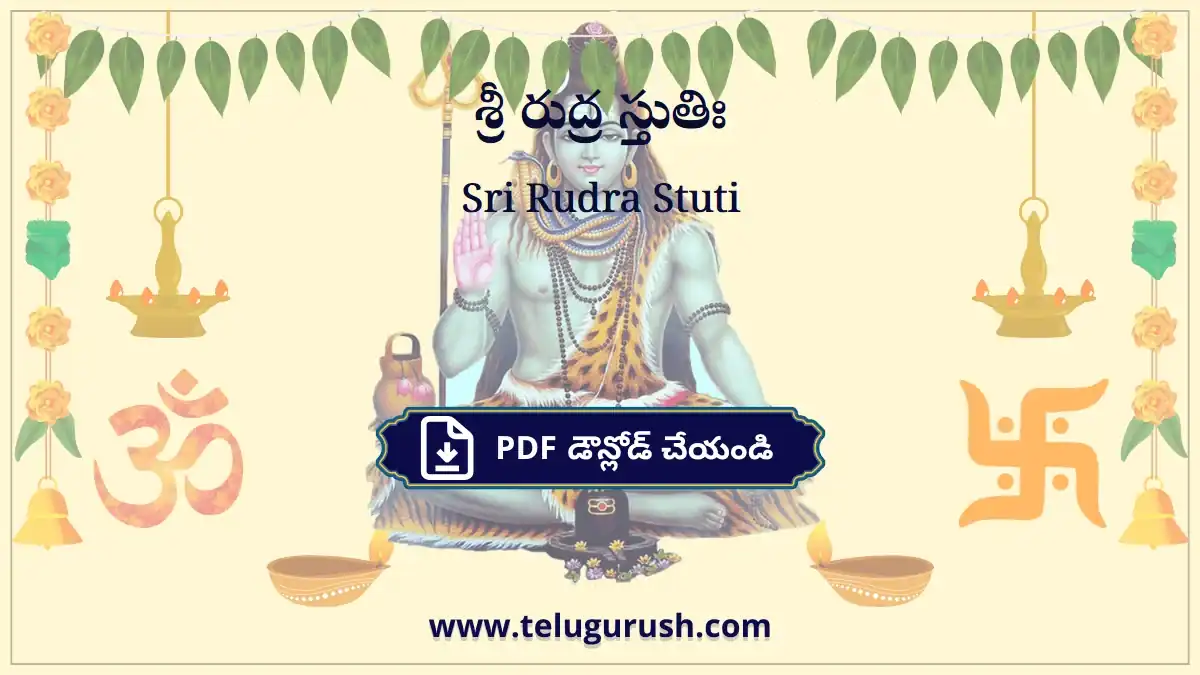 Sri Rudra Stuti – శ్రీ రుద్ర స్తుతిః
