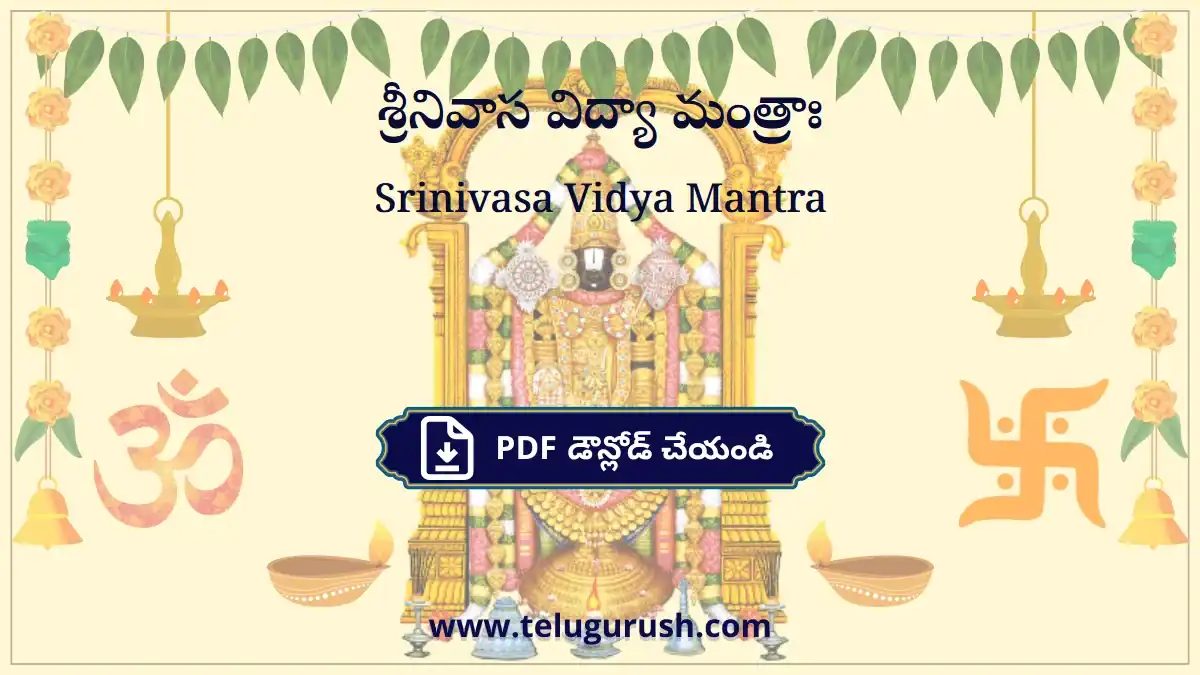 Srinivasa Vidya Mantra – శ్రీనివాస విద్యా మంత్రాః